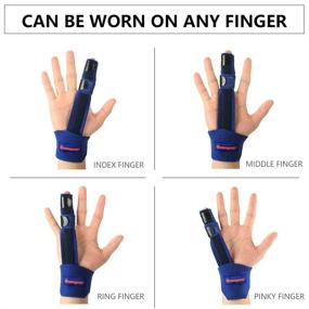 img 4 attached to 🖐️ Finger Extension Splint for Trigger Finger, Mallet Finger, Finger Joint Immobilization, Finger Fractures, Wounds, Post-operative Care and Pain Relief- Flexible Metal Hand Splint Finger Support