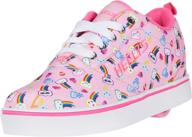 👟 heelys girls pro 20 prints wheels skate sneaker shoes: combining style and performance! logo