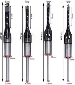 img 3 attached to 🔧 Meihejia Mortise Chisel Square Drill Set