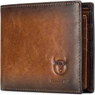 🧔 bull captain vintage qb 6 men's wallets - premium accessories for wallets, card cases, and money organizers logo