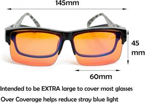img 3 attached to Enhance Sleep, Reduce Eyestrain: Fitover 95% Anti-Blue Blocking Computer Glasses