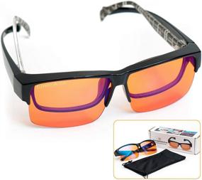 img 4 attached to Enhance Sleep, Reduce Eyestrain: Fitover 95% Anti-Blue Blocking Computer Glasses