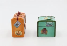 img 2 attached to 🚗 Appletree Design Road Trip Luggage Salt and Pepper Set - 2.38" x 1.75