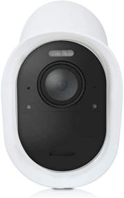 img 1 attached to 📷 kwmobile Set of 2 Silicone Security Camera Covers - Compatible with Arlo Ultra/Arlo Pro 3/Pro 4 - Outdoor CCTV Case, White