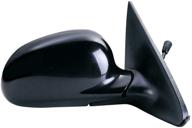 🚗 honda fit system 63511h: oe style manual remote folding mirror - replacement for passenger side, black logo