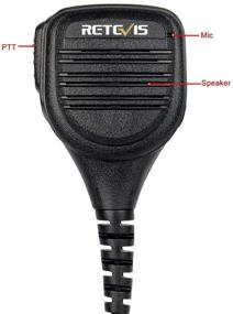 img 1 attached to 📞 Retevis Walkie Talkies Mic 2 Pin for Baofeng BF-888S UV-5R RT22 RT21 RT19 H-777 H-777S RT15 RB18 RT27 RB35 RT21V RT-5R RT-5RV RT85 RT76 - 3.5mm Audio Jack Shoulder Speaker Microphone (1 Pack): High-Quality Communication Accessory