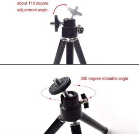 img 1 attached to 📷 Versatile Portable Mini Tripod with Ballhead Stand for Cameras, Projectors & More - 1/4" Screws Interface Device