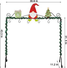 img 3 attached to FORUP Christmas Stocking Holder Stand Hangers: Festive Display for Christmas Gnome Stockings