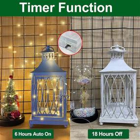 img 2 attached to 🎄 Immerse in Festive Glow with TURNMEON 3 Pack 150LED/49.2Ft Christmas Lights Decorations: Battery Operated Fairy Lights for Indoor and Outdoor Xmas Home Décor