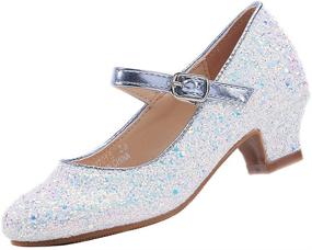 img 4 attached to 👑 EIGHT KM Princess Wedding EKM7015 Girls' Flats: Elegant and Dainty Footwear
