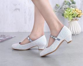 img 3 attached to 👑 EIGHT KM Princess Wedding EKM7015 Girls' Flats: Elegant and Dainty Footwear