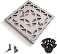 upgrade your shower drain with brushed nickel replacement cover – various styles for k-9136 (diamond) logo