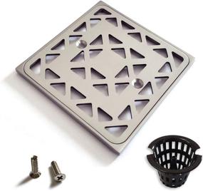 img 2 attached to Upgrade Your Shower Drain with Brushed Nickel Replacement Cover – Various Styles for K-9136 (Diamond)