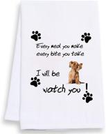 🐶 ysculbutol kitchen towel: every meal you make i'll be watching you - dog lovers' special present & kitchen decor dishtowel логотип