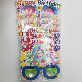 img 1 attached to 12-Piece Happy Birthday Glasses Photo Booth Props Set
