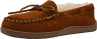 minnetonka golden sheepskin hardsole moccasin logo