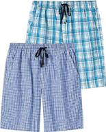 🩳 cotton lounge pockets men's pajama shorts: ultimate comfort for sleep & lounge logo