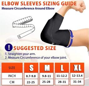 img 1 attached to 🎾 Adjustable Elbow Support Compression Sleeves | BenKen Brace for Tennis Elbow, Golfers Elbow, Tendonitis, and Arthritis Pain Relief