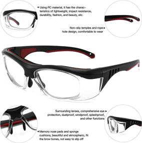 img 1 attached to Goggles Anti Scratch Wrap Around Lightweight Prescription