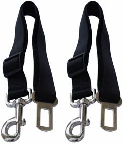 img 1 attached to Lanyarco Vehicle Seat Belt Harness 🐾 Leash for Dogs and Cats - Safety Seatbelts