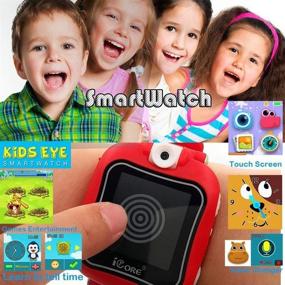 img 2 attached to Smart Watch for Kids with Games & Touch Screen, Camera, Alarm Clock, Calculator - Ideal Birthday Gift for Boys and Girls Ages 4-12