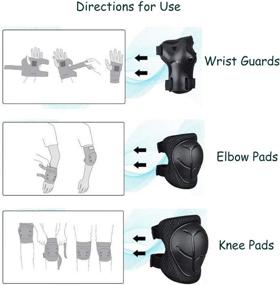 img 3 attached to 🛴 CuleedTec Kids Protective Gear Set for 3-8 Years Toddler – Knee Pads, Elbow Pads, Wrist Guard Protector – 3 in 1 Gear Set for Scooter, Skateboard, Bicycle, Inline Skating