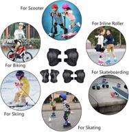 🛴 culeedtec kids protective gear set for 3-8 years toddler – knee pads, elbow pads, wrist guard protector – 3 in 1 gear set for scooter, skateboard, bicycle, inline skating logo