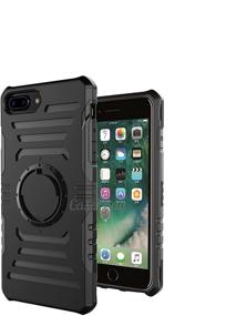 img 3 attached to 📱 CaserBay] Neoprene Armband Phone Case for iPhone 8 Plus & 7 Plus 5.5" - Detachable Rugged Rubber Hard Shell | Dual Layer Heavy Duty with Wristband (Rose Gold, iPhone 7 Plus 5.5")