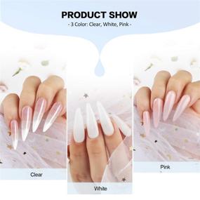 img 3 attached to 💅 Complete Acrylic Nail Kit with Powder, Liquid Monomer, Brush, Forms, and Tips: Perfect Beginner Set for Acrylic Nails Extension - Morovan Acrylic Nail Kit