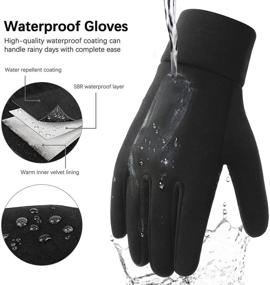 img 2 attached to 🧤 Waterproof Anti-Slip Touchscreen Cycling and Driving Gloves