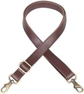 👜 jakago 140cm universal pu leather shoulder strap - adjustable & stylish replacement for bags, briefcases, and diy purse making - brown color with metal swivel hooks! logo