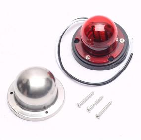 img 3 attached to 🚤 CENTAURUS 2PCS Deck Mount LED Navigation Lights - Upgraded Marine Sailing Lights for Bow Side, Port, Starboard, Pontoons, Chandlery Boat, Yacht, Skeeter - DC 12V, Red & Green