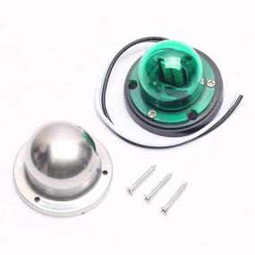 img 2 attached to 🚤 CENTAURUS 2PCS Deck Mount LED Navigation Lights - Upgraded Marine Sailing Lights for Bow Side, Port, Starboard, Pontoons, Chandlery Boat, Yacht, Skeeter - DC 12V, Red & Green