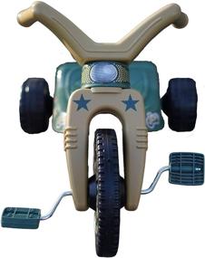 img 2 attached to 🚲 Junior Trike for Boys and Girls - The Original Big Wheel Army Edition - Durable Toy Tricycle for Toddlers - Cruiser Ride-on Toy with 8.5 Inch Wheels - Indoor/Outdoor Fun