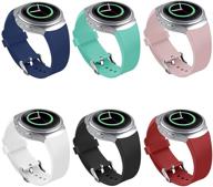 📲 нахай мягкие силиконовые запасные спортивные ремешки для часов samsung gear s2, y-6 пакет #1 логотип