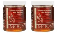 🌿 moom organic hair removal with tea tree - refill jar, 12 oz logo