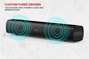 img 2 attached to Creative Stage Air: Portable & Compact USB-Powered Soundbar with Big Bass, Bluetooth, AUX-in & 6-Hour Battery Life