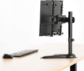 img 3 attached to VIVO Universal Adapter VESA Mount Kit - Secure 🖥️ Mounting for 20-32 inch Flat and Curved Monitors! (100x100mm, Black)