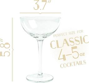 img 1 attached to 🍾 Exquisite Vintage Crystal Champagne Cocktail Glassware: Elevate Your Drinking Experience