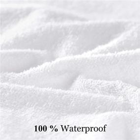 img 1 attached to 🛏️ Queen Size Mea Cama Waterproof & Breathable Terry Cotton Blend Mattress Protector - 17" Deep Pocket