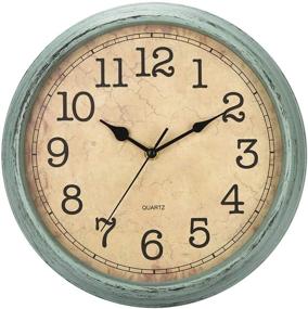 img 3 attached to 🕰️ Hylanda 12-Inch Vintage Retro Wall Clock, Silent Non-Ticking Decorative Wall Clock Battery Operated with Large Numbers and HD Glass Easy to Read for Kitchen, Living Room, Bathroom, Bedroom, and Office