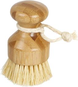 img 4 attached to 🌱 Sustainable Bamboo Naturals Kitchen Tool: Plastic-Free Coconut Fiber Palm Brush for Eco-friendly Home Cleaning