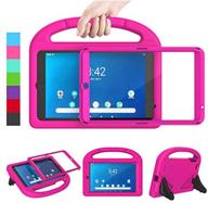 🌸 ledniceker kids case for walmart onn 8” 2019 - lightweight handle friendly kick stand case with built-in screen protector for walmart onn 8 tablet model ona19tb002 (2019 release, not for 2020) - rose color logo