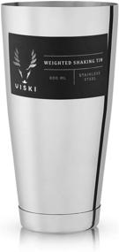 img 2 attached to Viski Professional Large Stainless Shaking