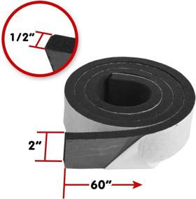 img 2 attached to XCEL 11 Pack Pre-Cut Marine Foam Bundle: Neoprene Rubber 🛥️ with Adhesive, Weather Resistant, Easy Cut Material - Made in USA