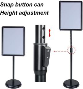 img 1 attached to Enhance Your Workstation with the AkTop Adjustable Pedestal Standing Snap Open