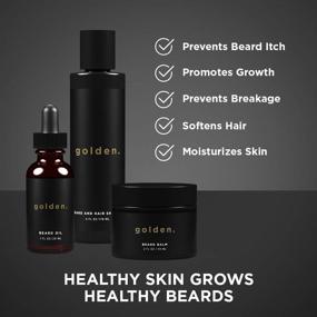 img 2 attached to 🧔 Beard Growth Kit for Men - Ultimate Bundle of Organic Beard Products including Shampoo, Oil, Balm, and Styling