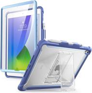 📱 i-blason ares case: full-body kickstand with screen protector for new ipad 9th/8th/7th gen & ipad 10.2 2021/2020/2019 (blue) логотип