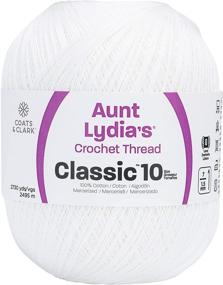 img 3 attached to 🧶 Aunt Lydia Jumbo White Crochet Cotton - Enhanced SEO