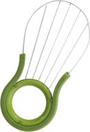 🥑 profreshionals deluxe avocado slicer tool: effortlessly pit, slice, scoop, cube, or dice your avocados, green logo